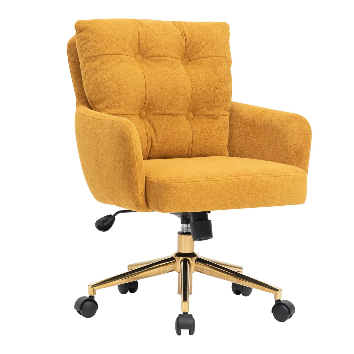 Velvet Office Chair, Comfy Home Office Desk Chairs with Lumbar Support, Modern Velvet