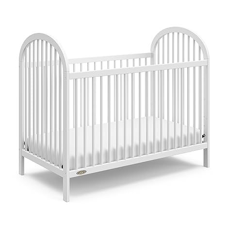 3-in-1 Convertible Crib (Black) – GREENGUARD Gold Certified, Converts to Daybed and Toddler Bed, Fits Standard Full-Size Crib Mattress, Adjustable Mattress Height, Easy-to-Match Style