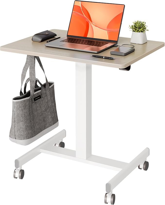 Mobile Standing Desk, Small Rolling Standing Desk, Mobile Desk Workstation
