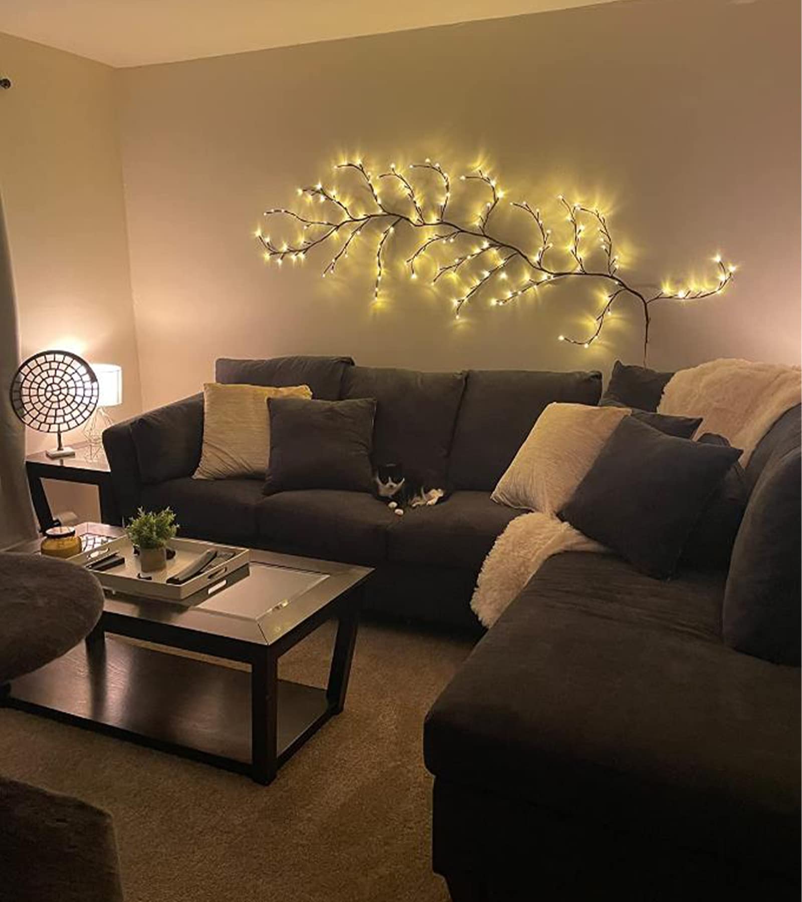 The Lighted Willow Vine Plants for Living Room Decor,LKGOOD Christmas