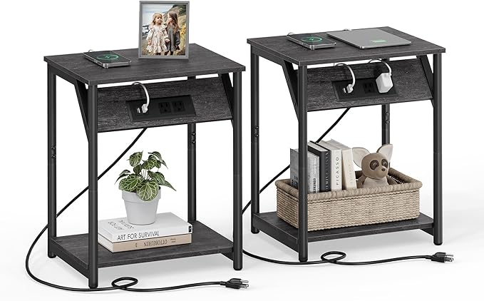 Small Side Table for Living Room, Bedroom, Nightstand