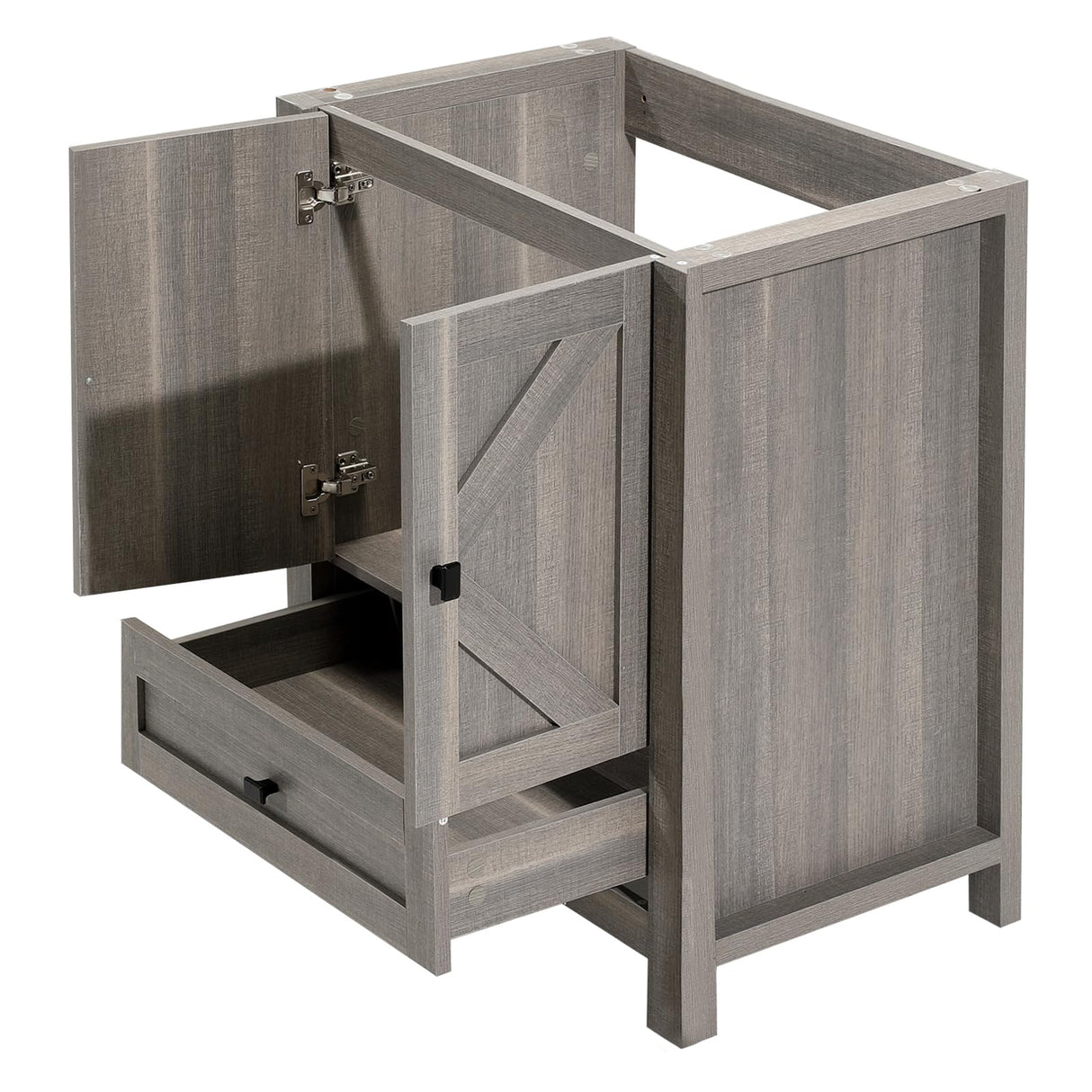 KGAR 30" Bathroom Vanity Grey Modern Bathroom Storage Cabinet,Without Sink