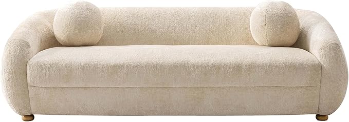 Comfort Tribeca 86" Sofa for Living Room, Upholstered in Chenille Fabric