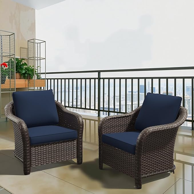 4 Pieces Outdoor Patio Conversation Furniture Set - 55" PE Rattan Sofa | Coffee Table