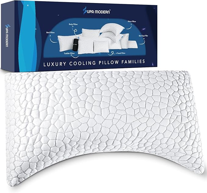 Cooling Bed Pillows for Sleeping 2 Pack Shredded Memory Foam Pillows