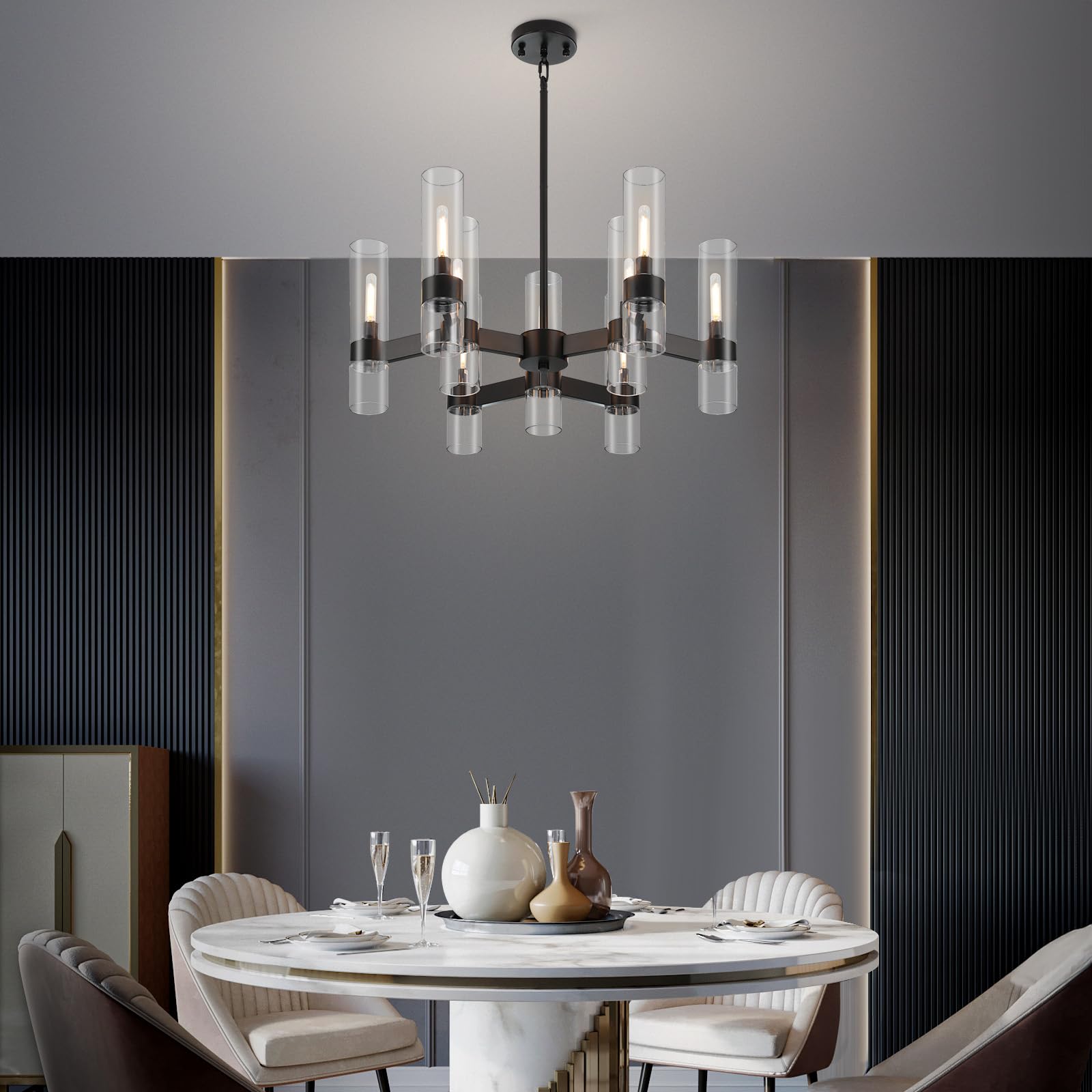 , Modern Farmhouse Chandeliers for Dining Room Light Fixtures Over Table, Kitchen Island