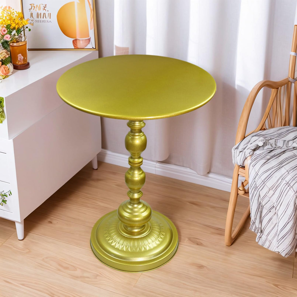 Round End Table Round Side Table Modern Table Round Side Tables Metal Round Bedside