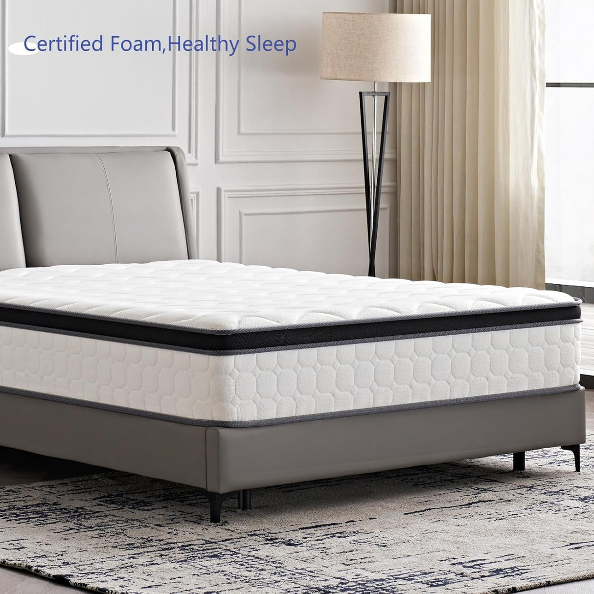 Full Size Mattress -Medium Firm Hybrid Mattress-12 Inch, Memory Foam & Pocket Springs
