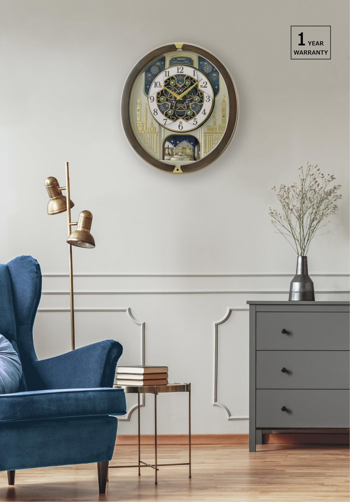 Melodies in Motion Musical Wall Clock, Festival