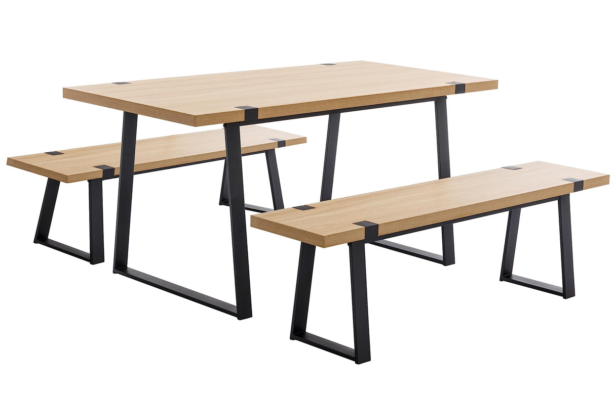 Modern Wood Dining Bench, 60" Mid Century Kitchen Bench