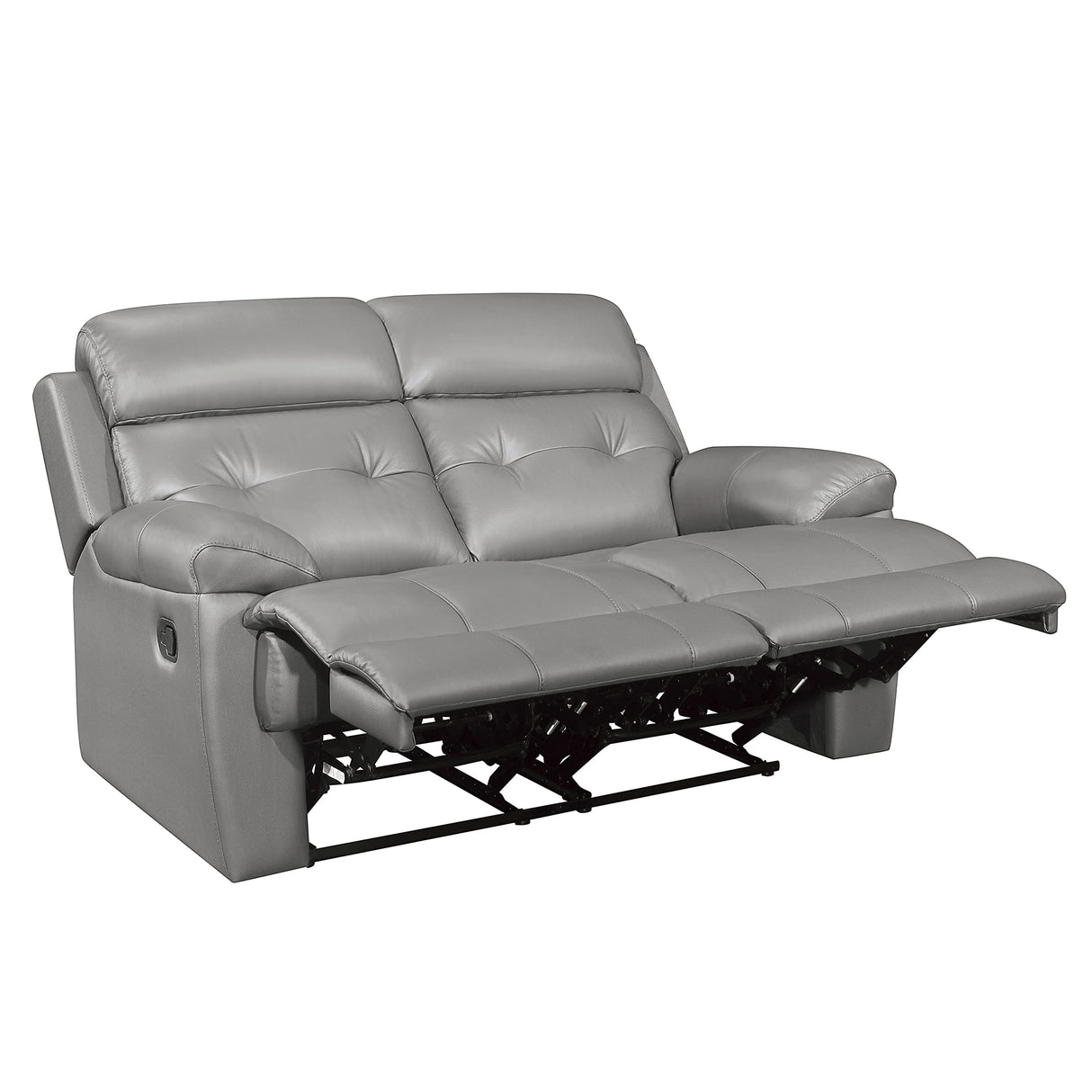 Inkwood Wall-Hugger Manual Double Reclining Loveseat, Gray