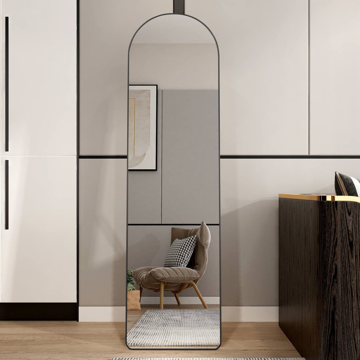 Full Length Mirror, Arched Floor Mirror, Full Length Dressing Mirror