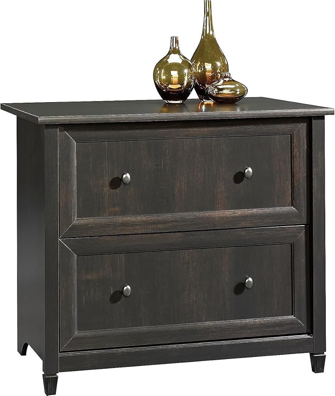 Edge Water 2 Drawer Lateral Filing Cabinet, Office File Cabinet, in Washed Walnut