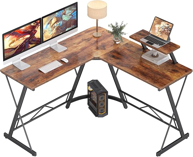 63" L Shaped Computer Desk, Corner Desk, Home Office Desk