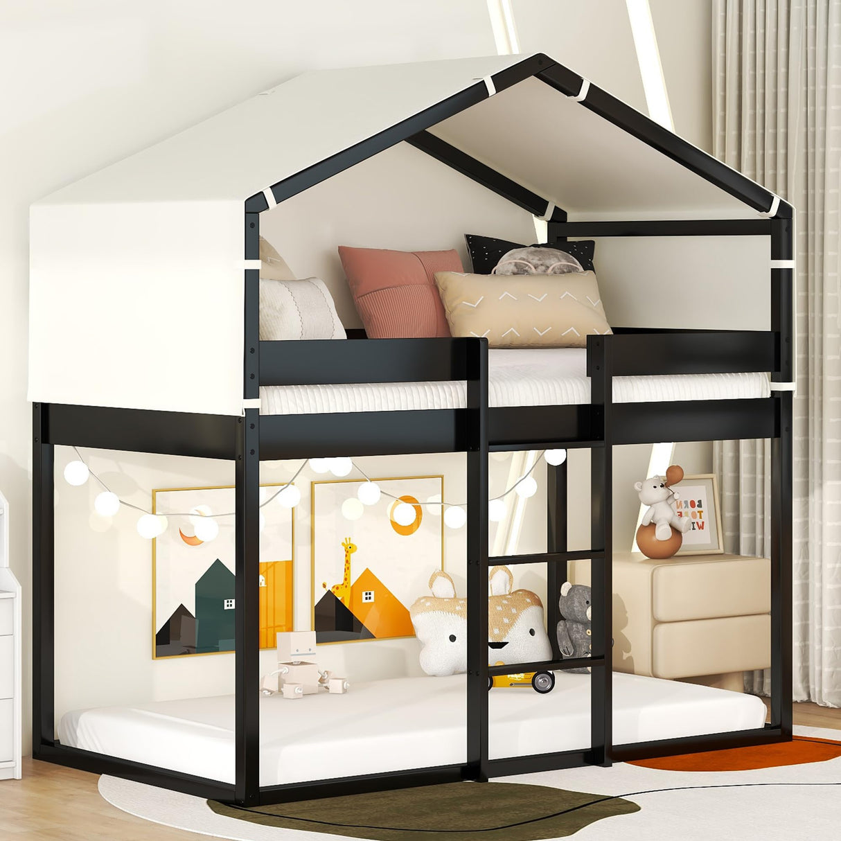 House Bunk Bed Twin Over Twin, Twin Bunk Beds