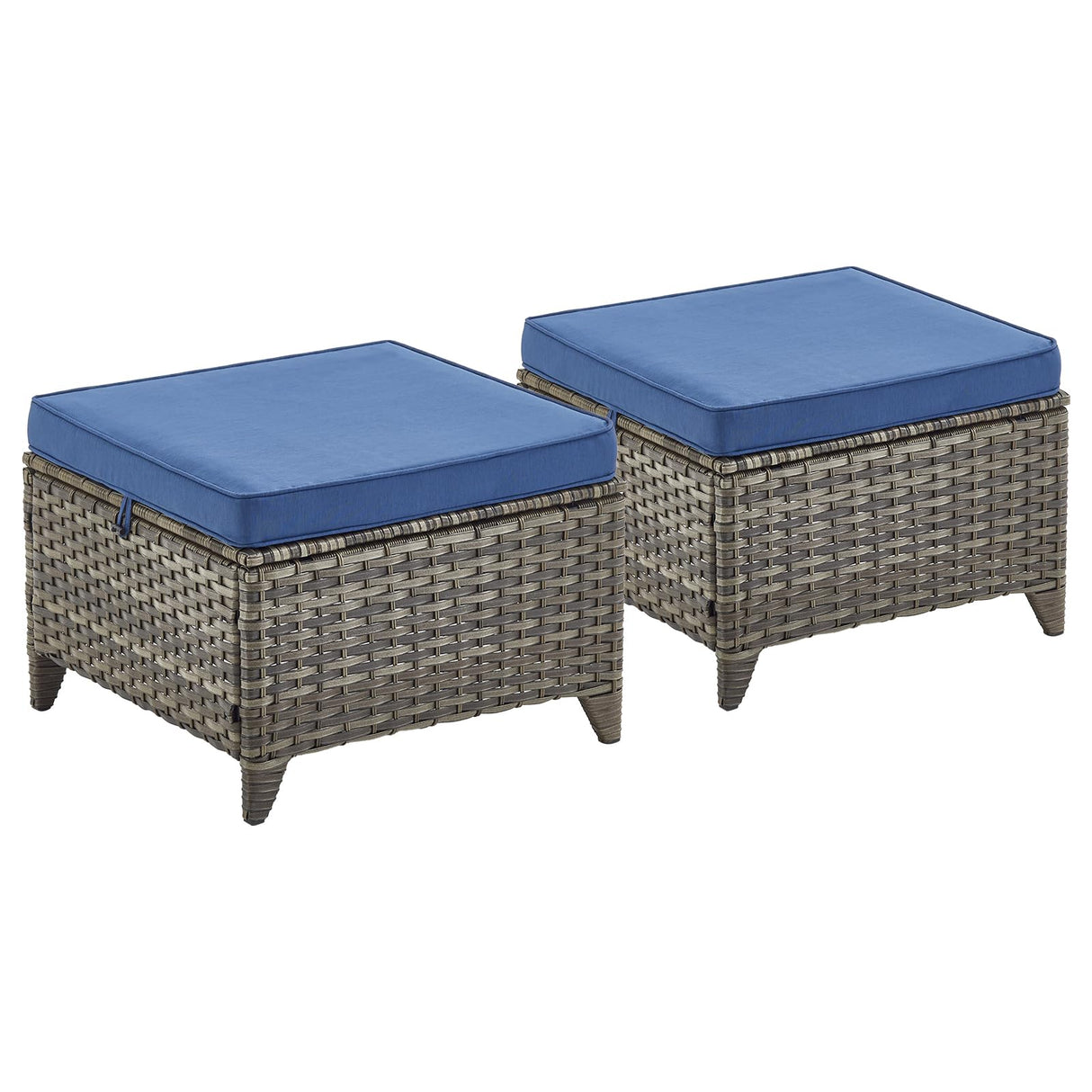 6 Pieces Patio Furniture Set - Wicker Patio Conversation Sets