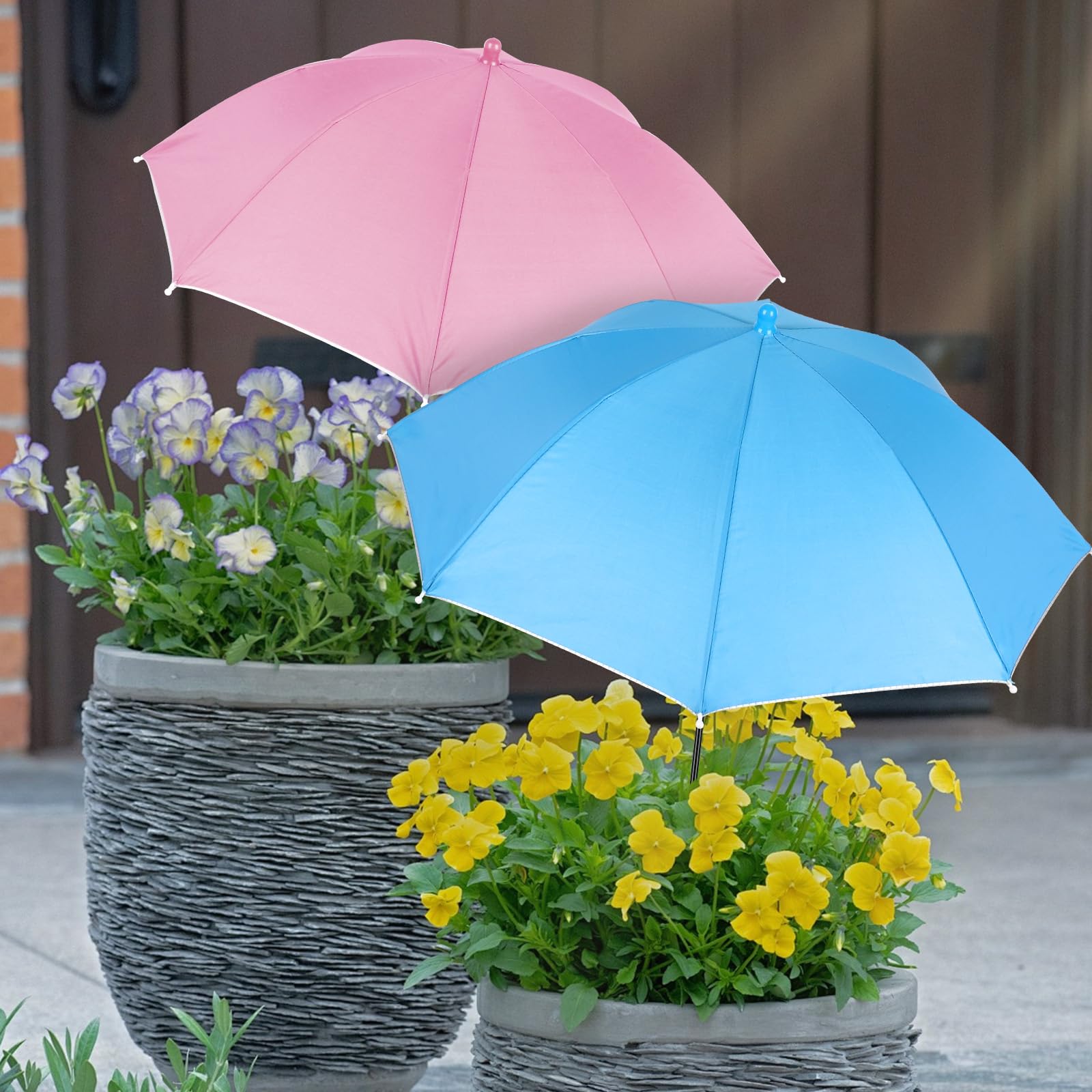 3Pcs Plant Umbrellas for Outdoor Plants,Garden Umbrella Shade for Potted Plants