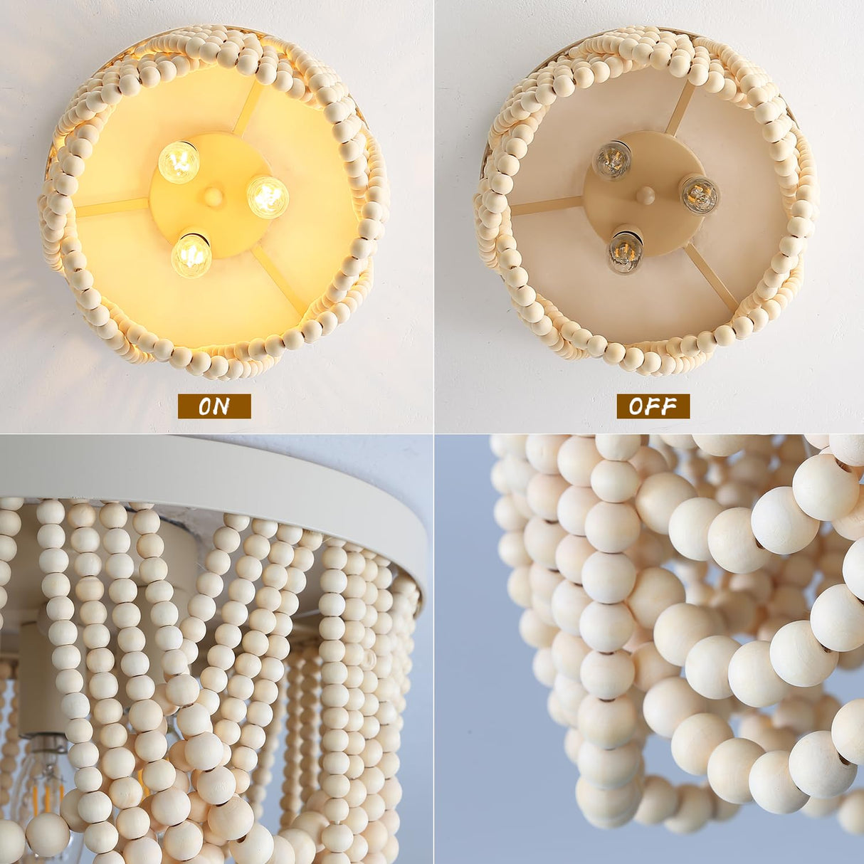 Boho Light Fixture Boho Beaded Chandelier Boho Light Fixtures Ceiling Beaded Light