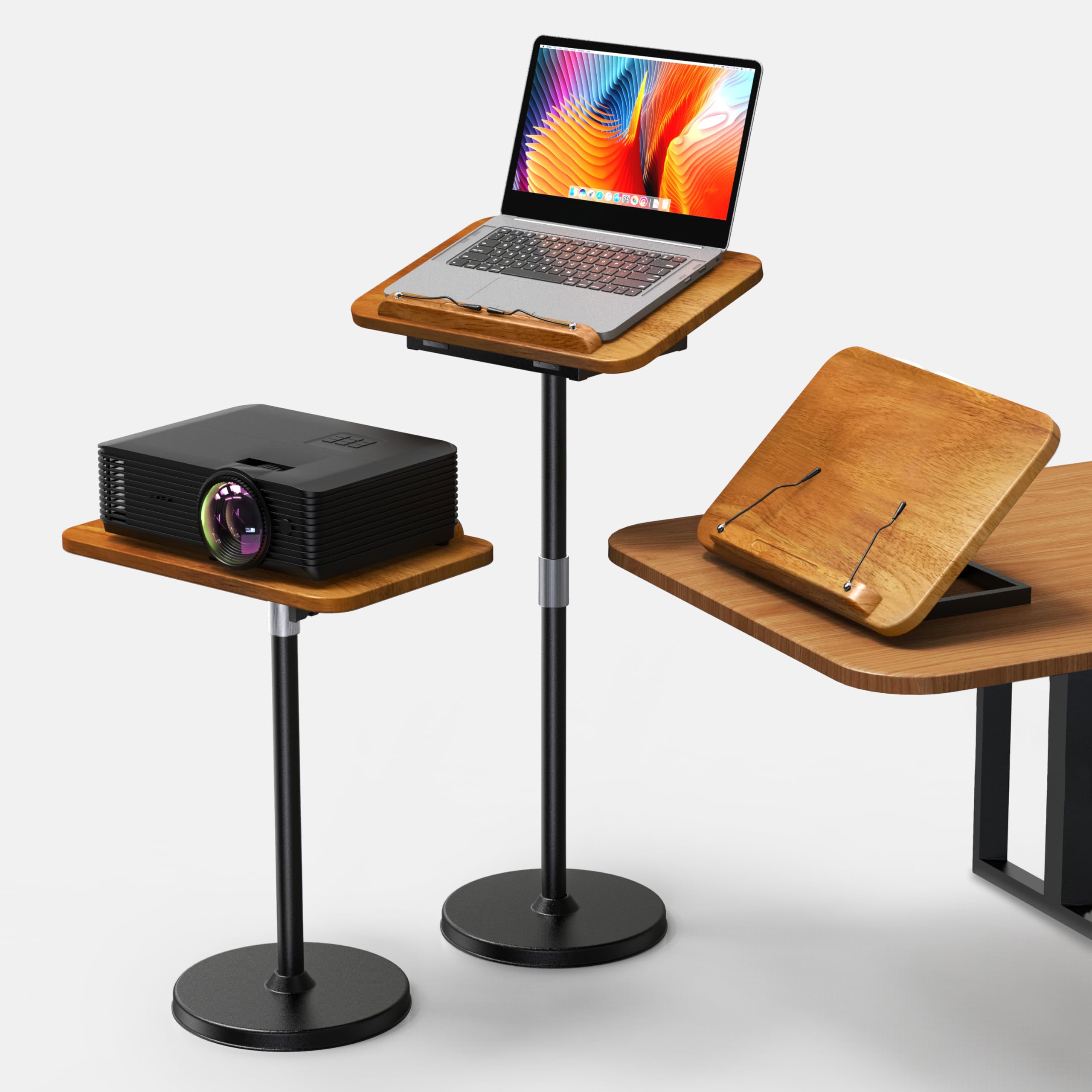 2 in 1 Dual-use Laptop Floor Stand & Laptop Stand for Desk