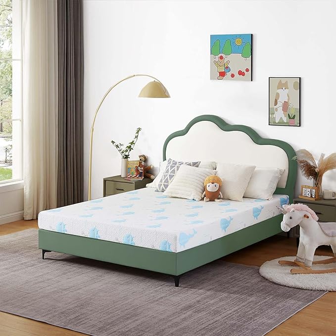 6 Inch Twin Mattress for Kids, Removable Washable Cover