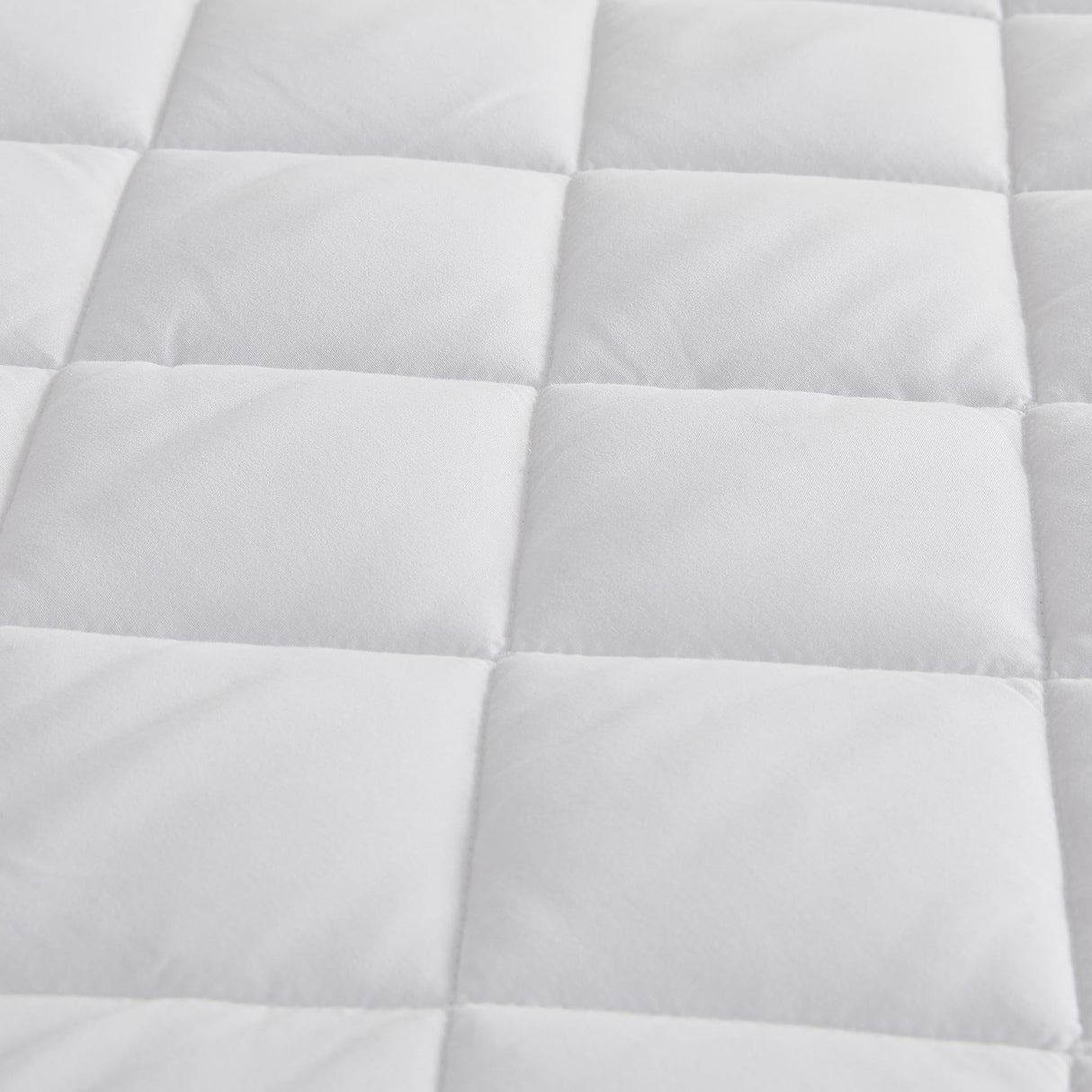 Quilted Fitted Mattress Pad - Twin Size Waterproof Mattress Protector - Fitted 15" Deep Pocket Elastic Skirt
