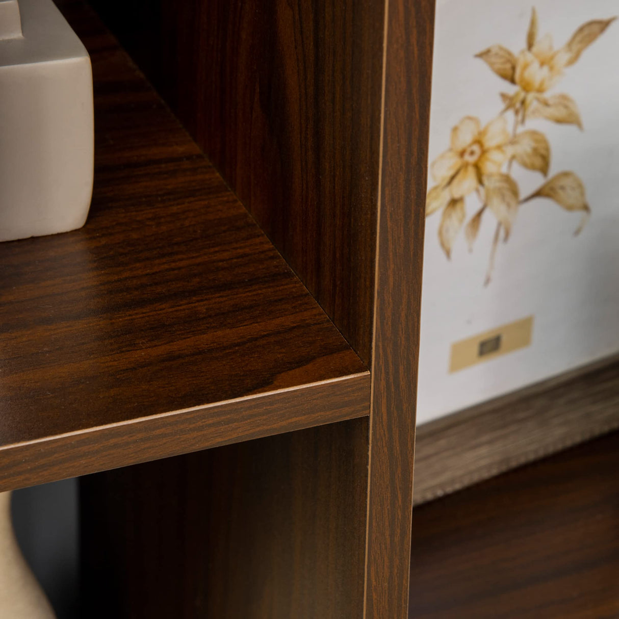 Tree Bookshelf, Modern Freestanding Bookcase with 13 Open Shelves, Display Unit for Living Room, Study or Office, Brown