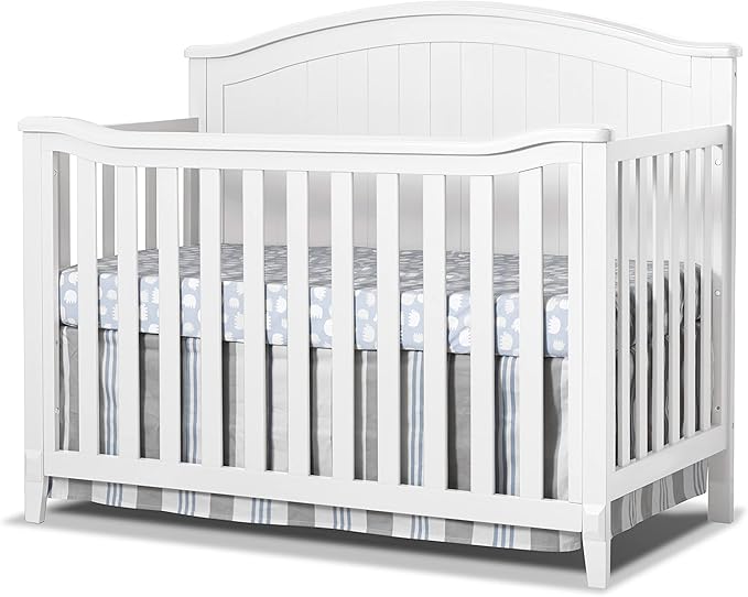 Fairview Crib, Classic 4-in-1 Convertible Crib, Made of Wood, Non-Toxic Finish, Wooden Baby Bed, Toddler Bed, Child’s Daybed and Full-Size Bed, Nursery Furniture - Espresso