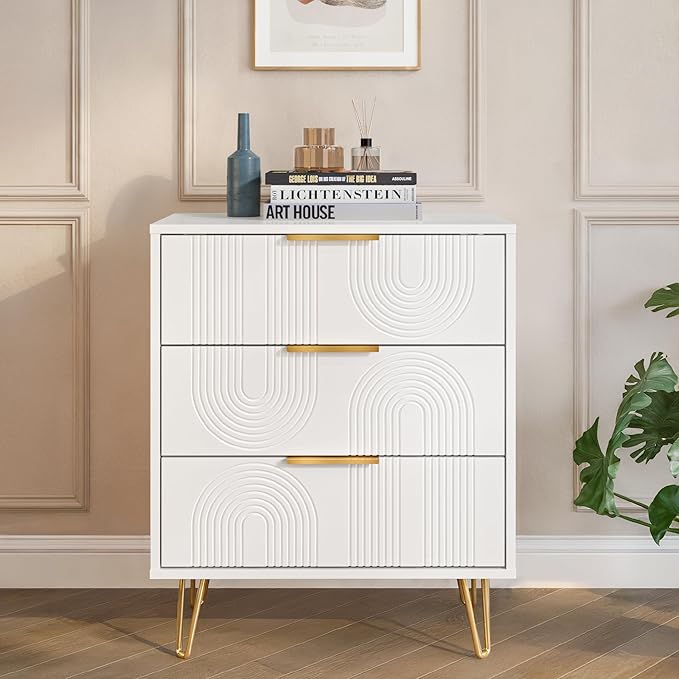 Drawer Dresser, Modern Wood Chest of Drawers, Storage Organizer Dresser for Bedroom