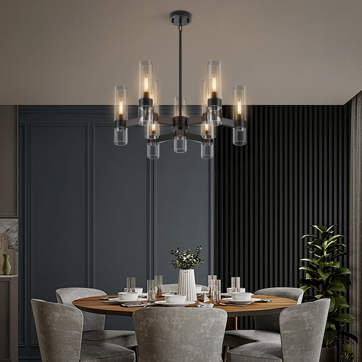 , Modern Farmhouse Chandeliers for Dining Room Light Fixtures Over Table, Kitchen Island