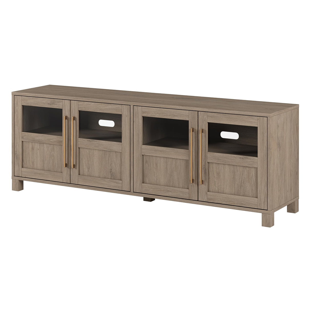 Holbrook TV Television-Stands, 68" Wide, Weathered Gray