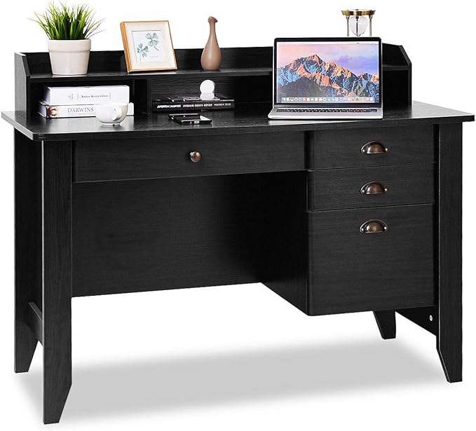 Edge Water Office, Executive Desk with File Drawer Storage
