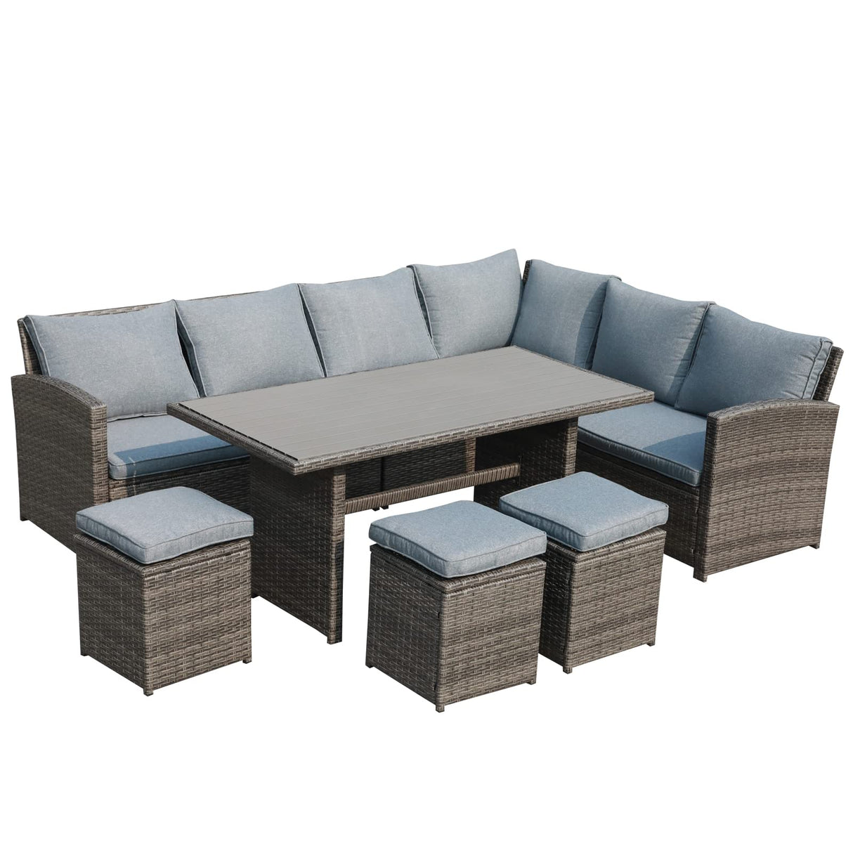 Patio Furniture Set, 7 Pieces Outdoor Patio Dining Set