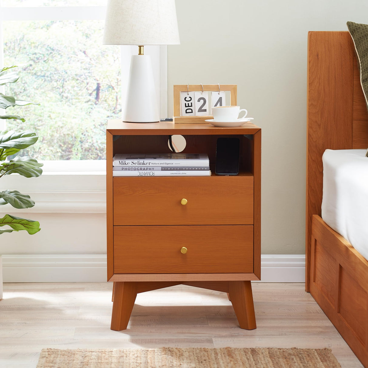 Nightstand with Charging Station