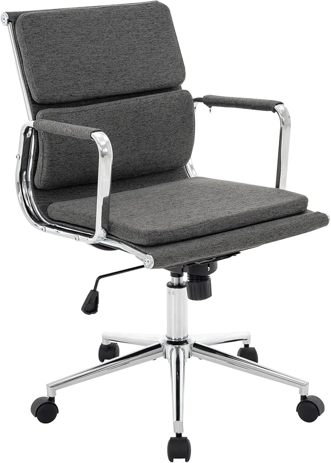 Office Desk Chair, Ergonomic Office Chair, Mid Back Desk Chair with Adjustable Height
