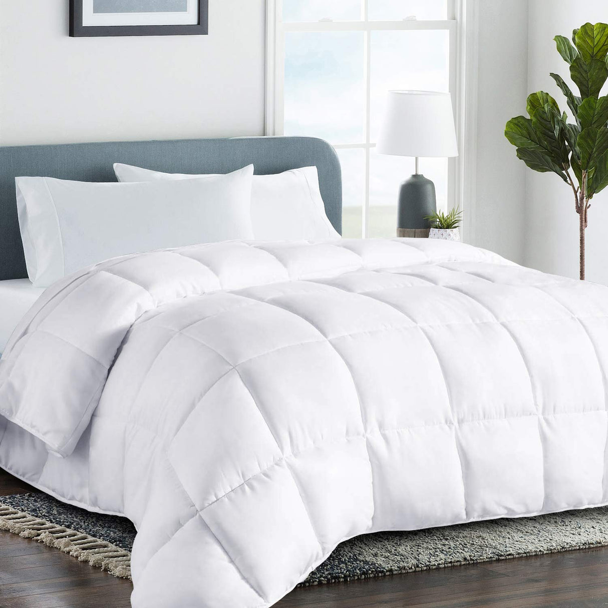 All Season King Cooling Comforter - Premium 2100 Series Down Alternative Comforter