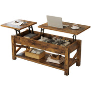 Coffee Table 47.2", 2 Way Lift Top Coffee Table with Hidden Compartment