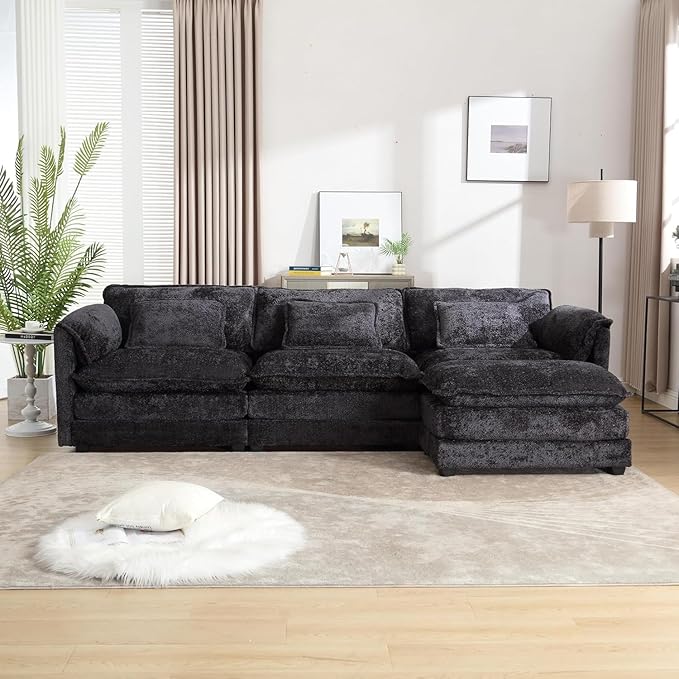 L Shaped Sectional Sofa Cloud Couch for Living Room