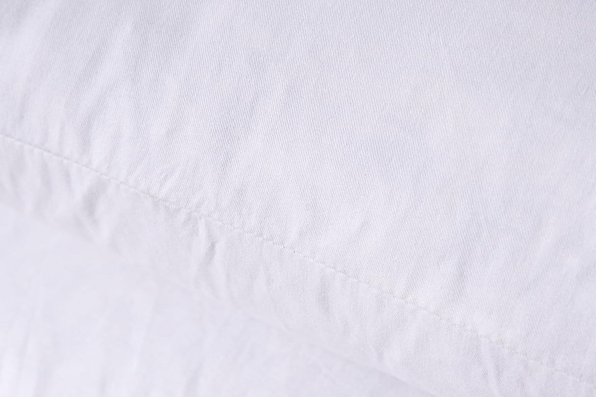 HOMESJUN Throw Couch Pillows Inserts, Set of 2 Down Feather Pillows Inserts Bed and Cotton Cover, 18x18 Inches