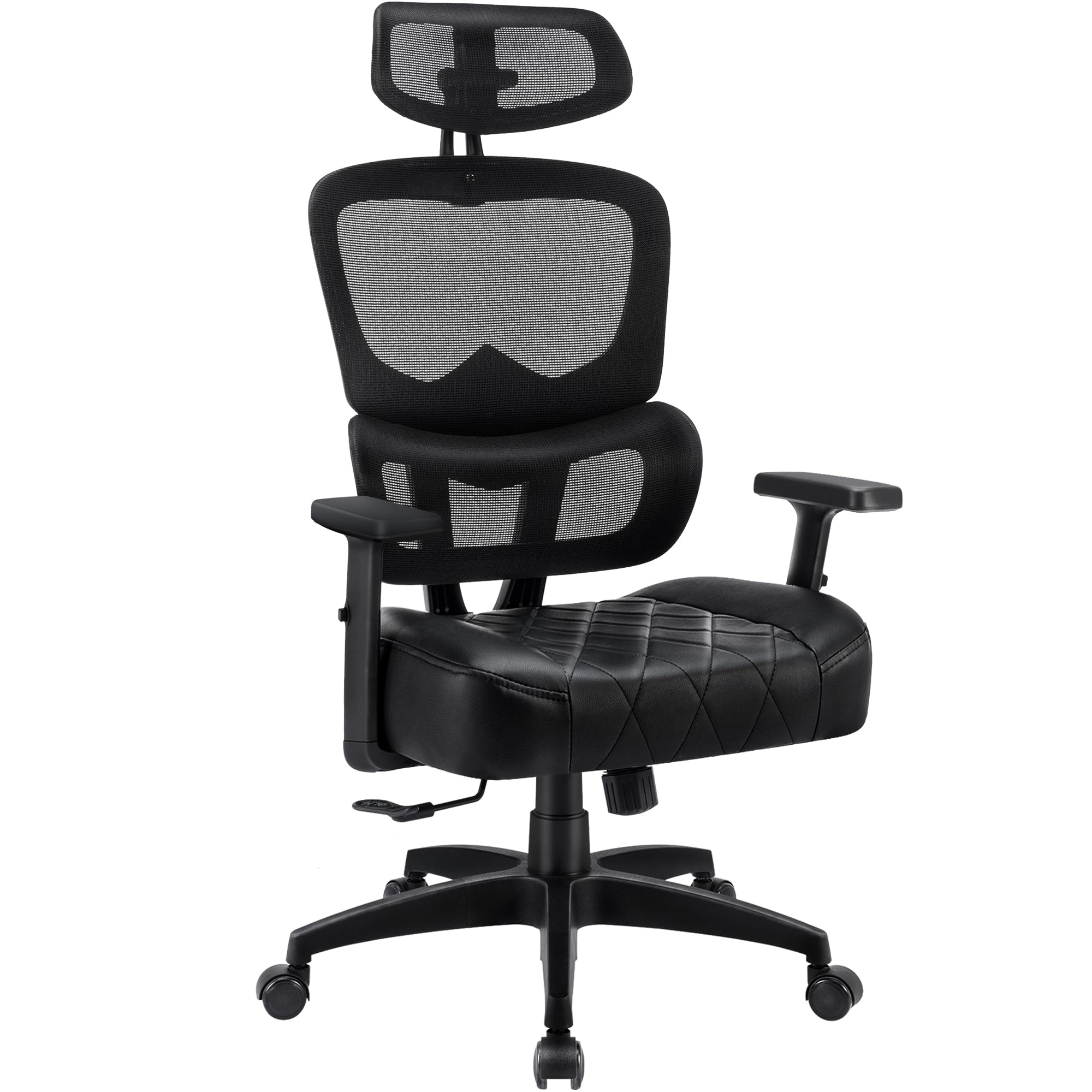 Swivel Ergonomic High Back Mesh Office Chair with Adjustable Headrest Armrest