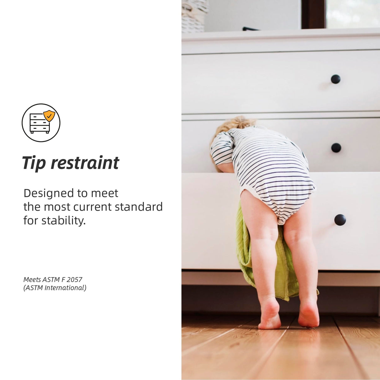 Signature Design by Ashley Cielden Coastal 6-Drawer Dresser with Safety Stop and Textured Cane Details, Light Brown