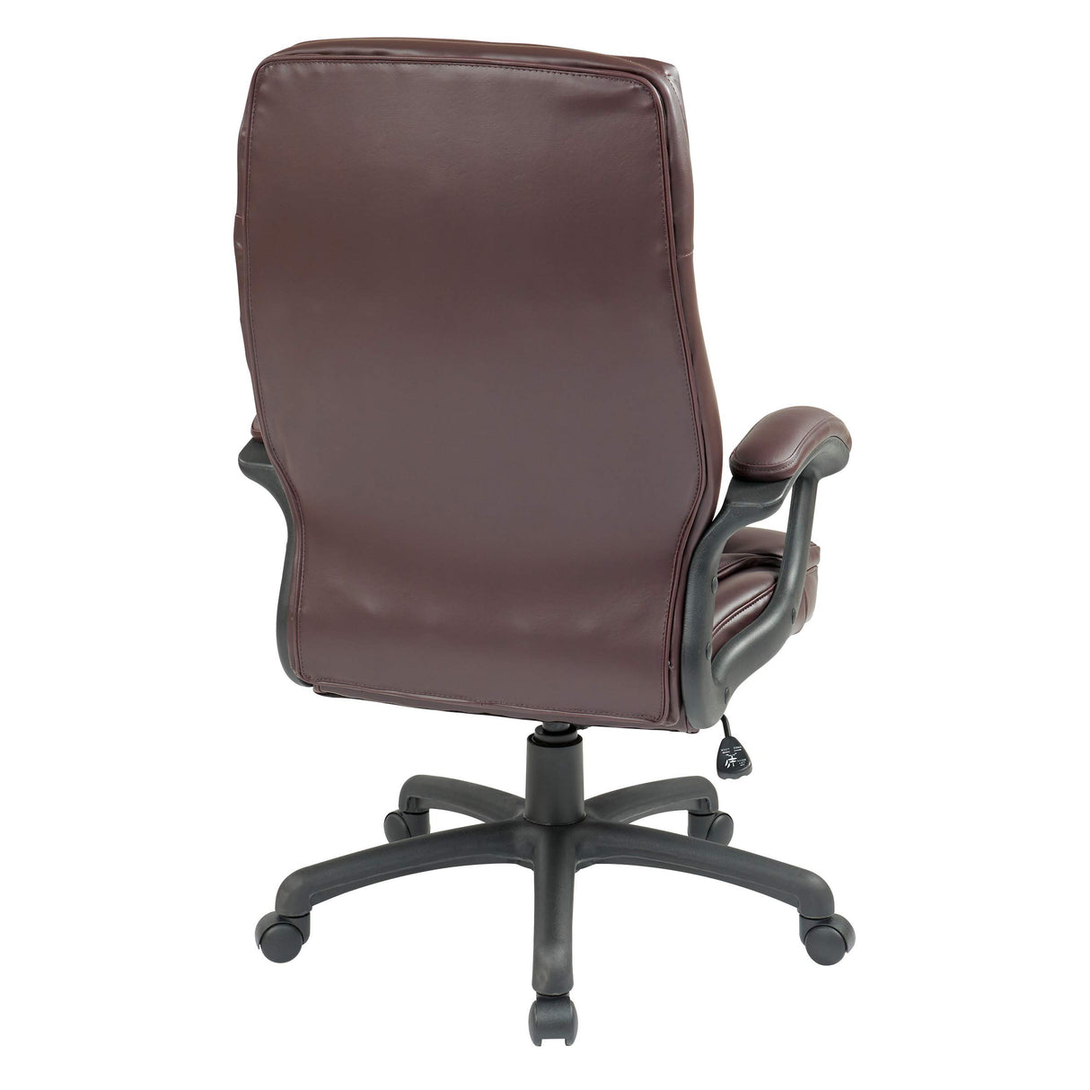 Executive Bonded Leather High Back Adjustable Office Chair with Thick Padded Contour