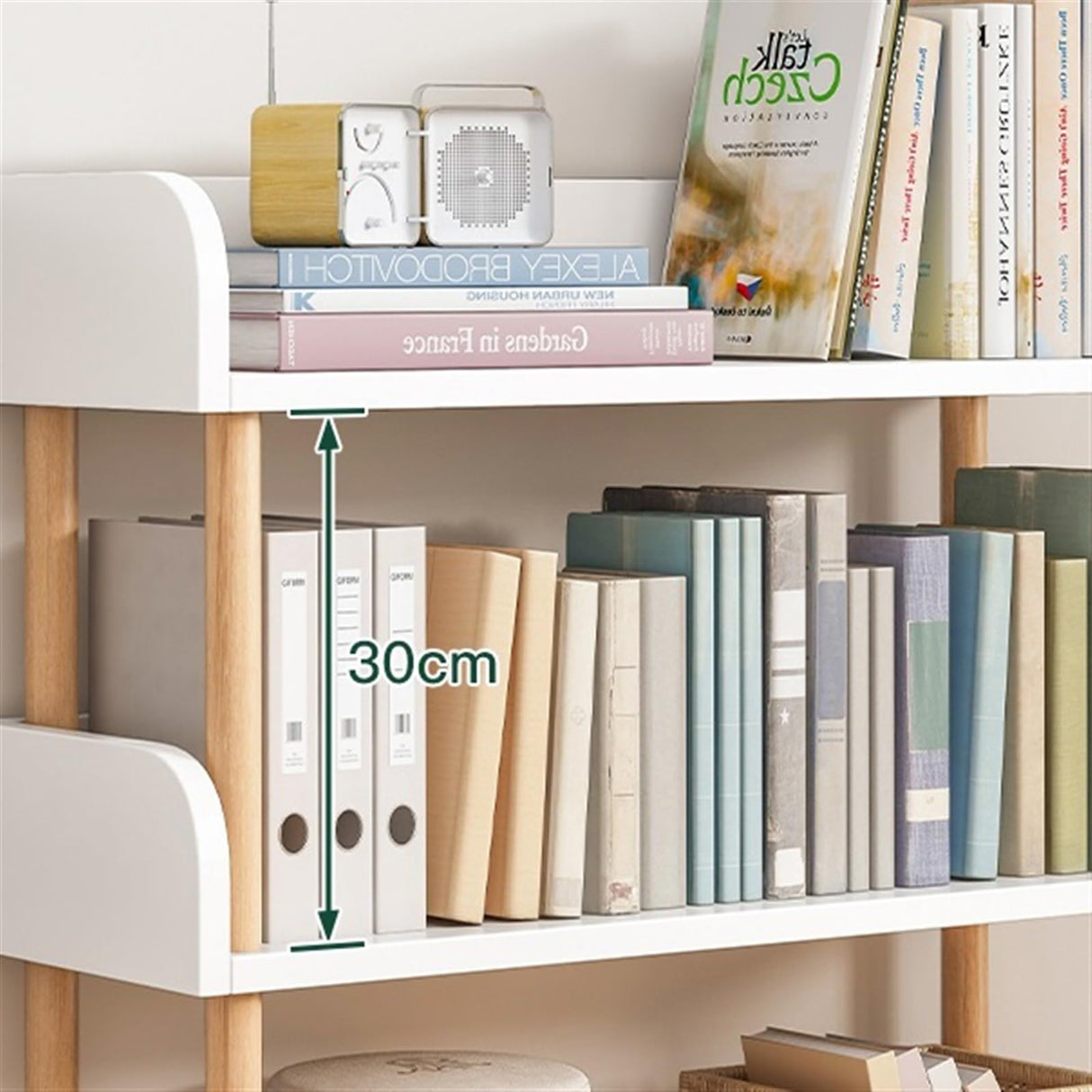 Bookshelf Storage Rack Next to The Desk Floor-Standing Multi-Layer Storage Shelf