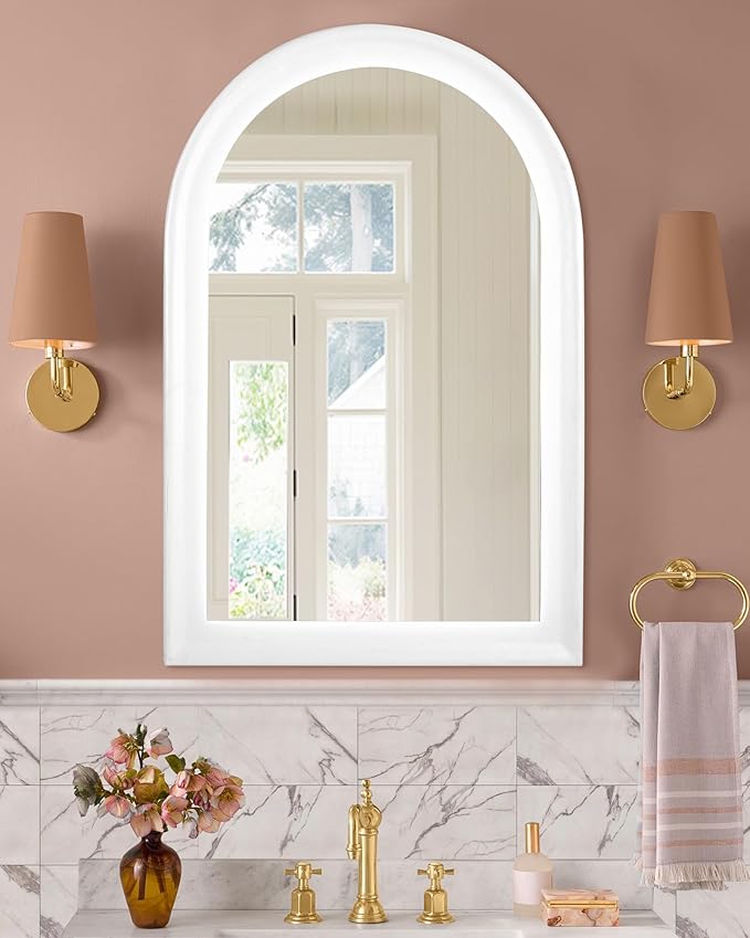 Solid Wood Framed Rectangle Bathroom Mirrors