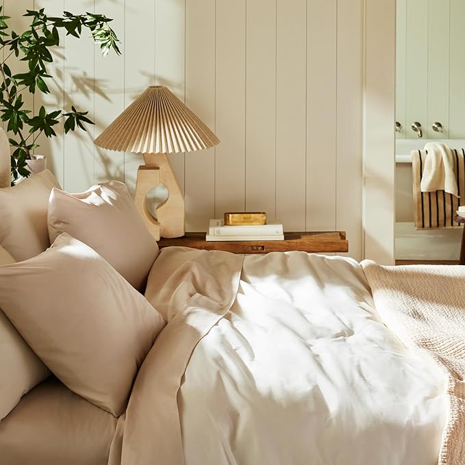 Percale Duvet Cover - 100% Cotton, Full/Queen Size in Abyss Blue