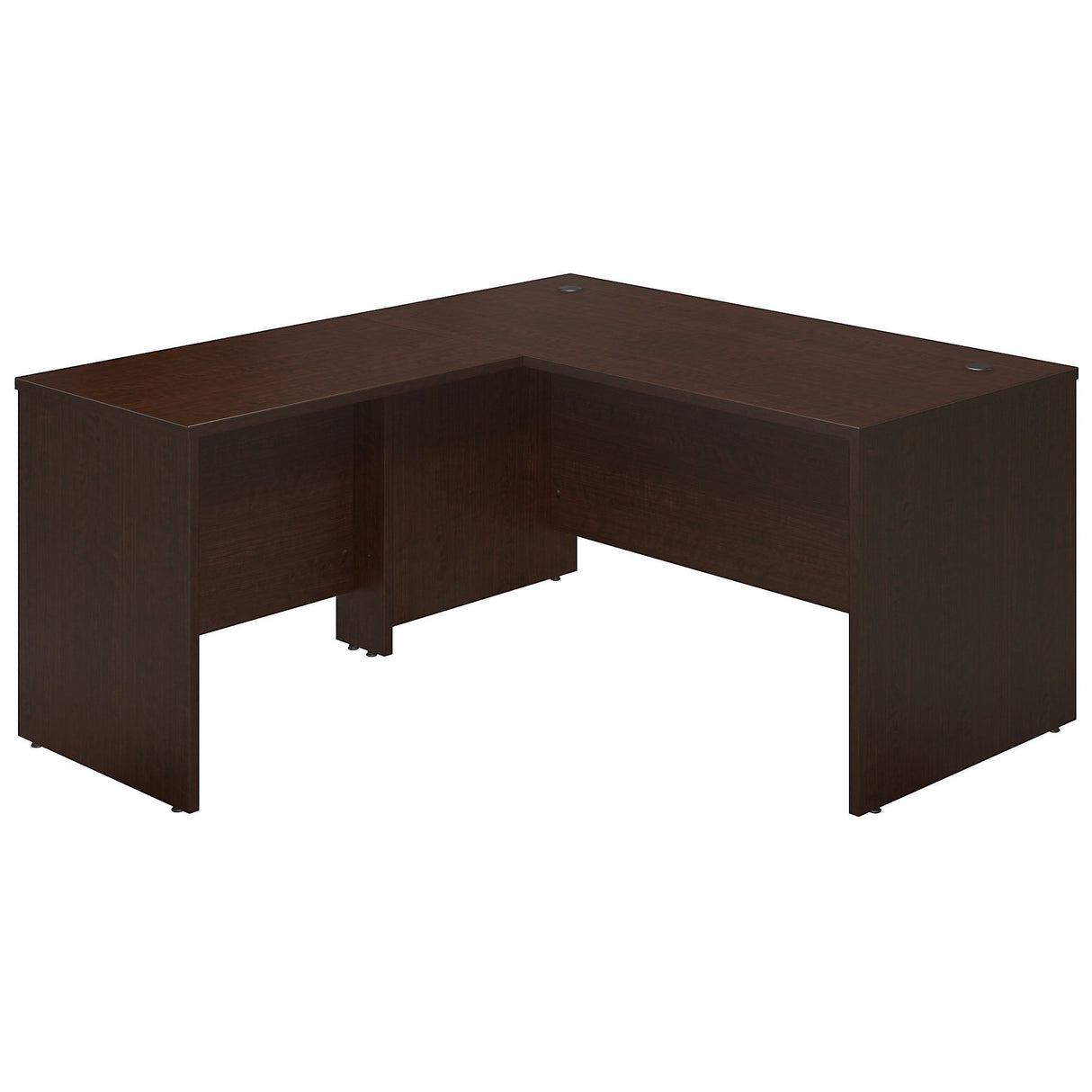 Series C Elite 60W x 30D Desk Shell with 36W Return in Mocha Cherry