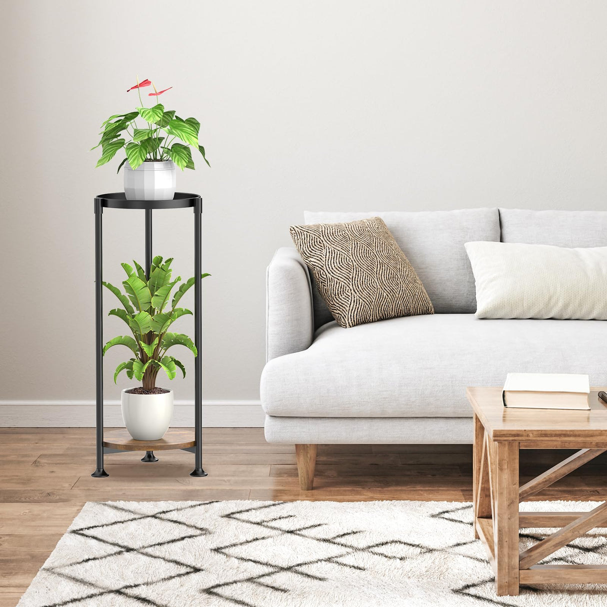 CornerBloom 2-Tier & 3-Tier Metal Plant Stand