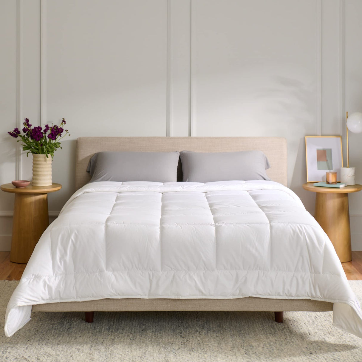 TempBalance Duvet Full/Queen White Temperature Regulating All Season Oversized Down