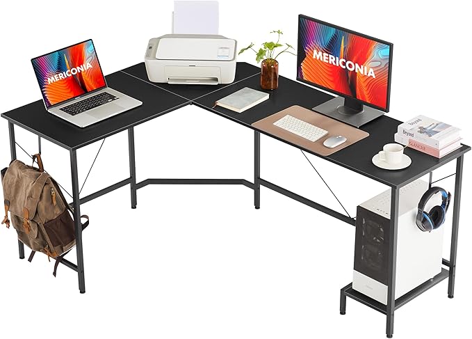 L Shaped Desk,66 Inch,Corner Desk for Home Office,Computer Gaming Table