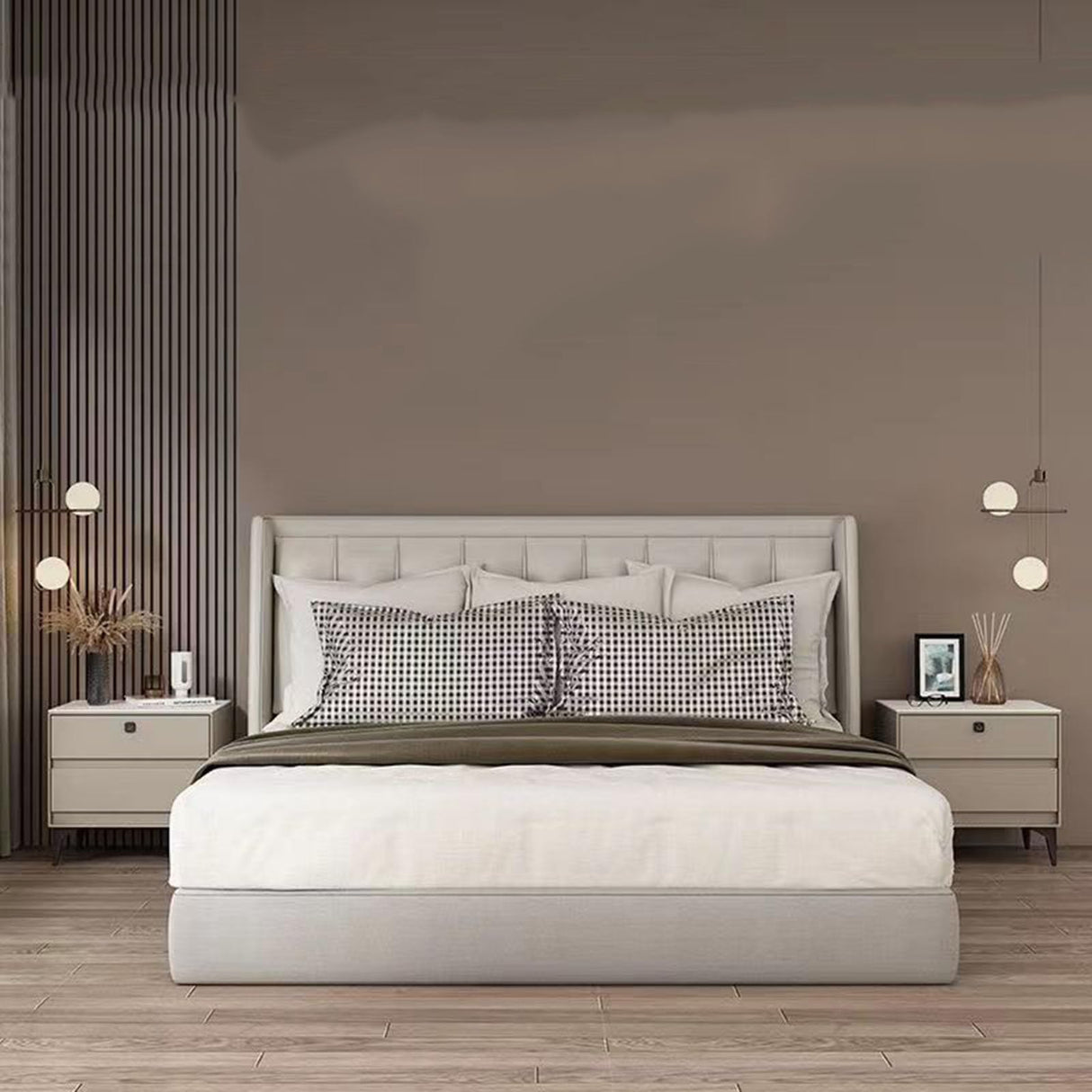 Full Solid Wood Bedside Cabinet Bedside Cabinet