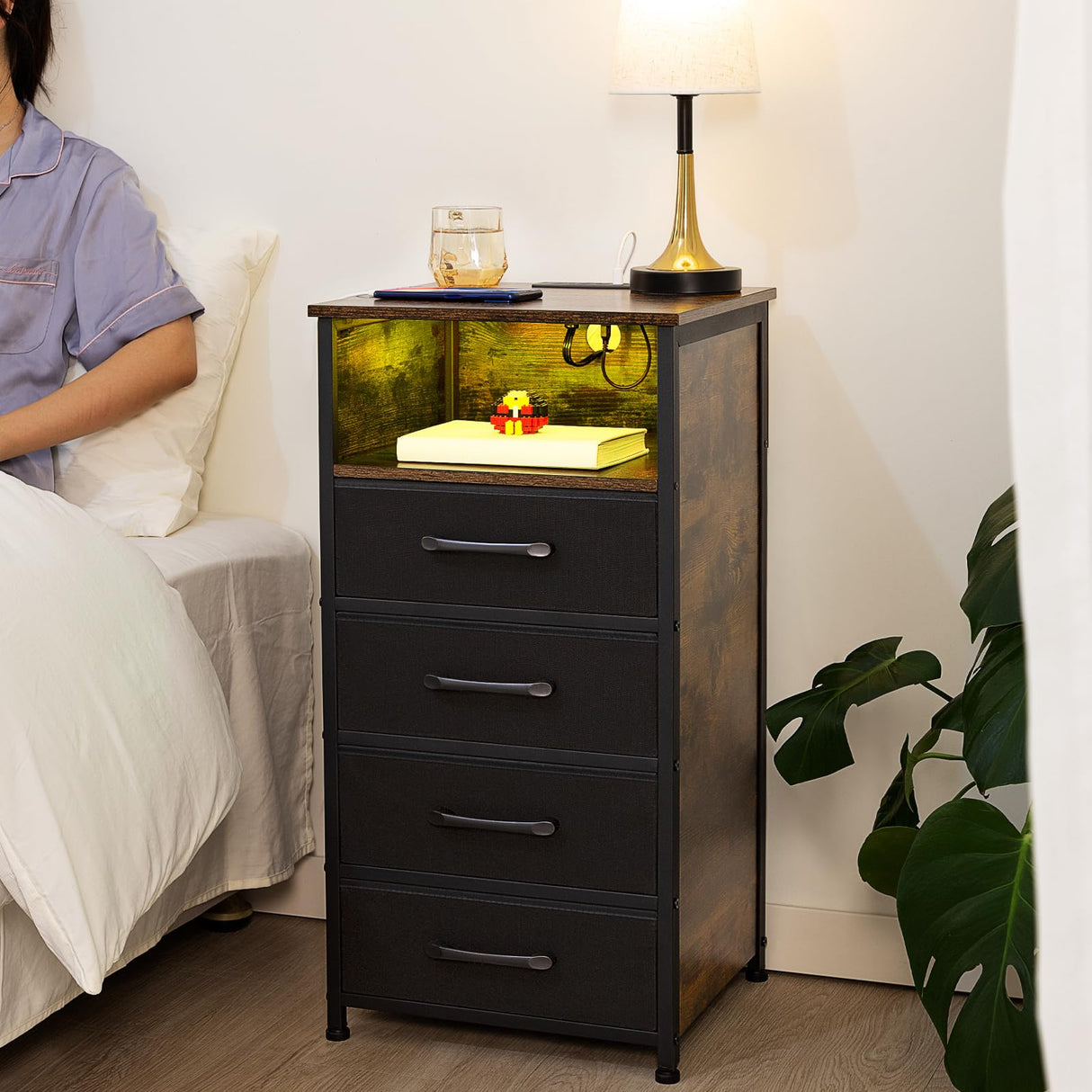 Night Stand, Tall Nightstand Set